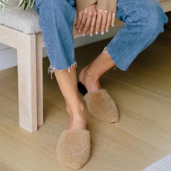 Jenni Kayne Shearling Mules - Picture 2 of 12